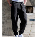 Deep Black - Back - Awdis Mens College Cuffed Ankle Jogging Bottoms