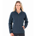 Navy - Side - Result Genuine Recycled Womens-Ladies Printable Soft Shell Jacket