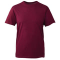 Burgundy - Front - Anthem Mens Organic T-Shirt