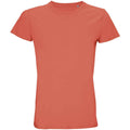 Pop Orange - Front - SOLS Mens Crusader Organic T-Shirt