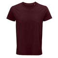 Burgundy - Front - SOLS Mens Crusader Organic T-Shirt