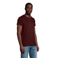 Burgundy - Side - SOLS Mens Crusader Organic T-Shirt