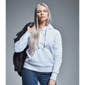 White - Back - Anthem Womens-Ladies Organic Hoodie