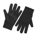 Black - Front - Beechfield Unisex Adult Sports Tech Softshell Gloves