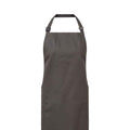 Dark Grey - Back - Premier Organic Fairtrade Certified Recycled Full Apron