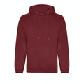 Burgundy - Front - Awdis Mens Organic Hoodie