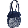 Navy - Front - Westford Mill Mesh Tote Bag