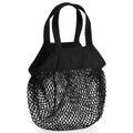 Black - Front - Westford Mill Mini Mesh Tote Bag