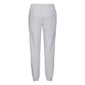 Heather Grey - Back - Fruit Of The Loom Mens Classic Elasticated Hem Jogging Bottoms