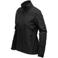 Black - Side - Stormtech Womens-Ladies Cascades Soft Shell Jacket