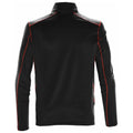 Black-Bright Red - Back - Stormtech Mens Pulse Zip Neck Fleece Top