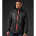 Black-Bright Red - Back - Stormtech Mens Olympia Soft Shell Jacket