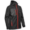 Black-Bright Red - Lifestyle - Stormtech Mens Olympia Soft Shell Jacket