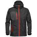 Black-Bright Red - Front - Stormtech Mens Olympia Soft Shell Jacket