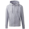 Grey Marl - Front - Anthem Unisex Adult Organic Hoodie