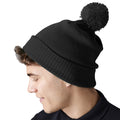 Black - Back - Beechfield Snowstar Thermal Beanie