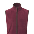 Burgundy-Brown - Back - Premier Mens Artisan Fleece Gilet