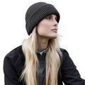 Graphite Grey - Side - Beechfield Wind Resistant Recycled Beanie