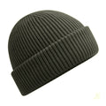 Olive Green - Front - Beechfield Wind Resistant Recycled Beanie