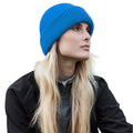Sapphire Blue - Back - Beechfield Wind Resistant Recycled Beanie