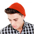Fire Red - Back - Beechfield Wind Resistant Recycled Beanie