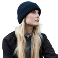 French Navy - Back - Beechfield Wind Resistant Recycled Beanie