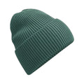 Marine Green - Front - Beechfield Cuffed Recycled Oversized Beanie