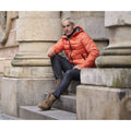 Dusty Orange - Close up - Tee Jays Mens Lite Padded Jacket