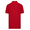 Red - Back - Awdis Childrens-Kids Academy Pique Polo Shirt