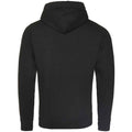 Jet Black - Front - Awdis Unisex Adult Crossover Collar Hoodie