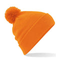 Orange - Front - Beechfield Unisex Adult Original Pom Pom Beanie