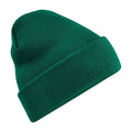 Bottle Green - Front - Beechfield Recycled Cuffed Beanie