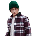 Bottle Green - Back - Beechfield Recycled Cuffed Beanie