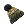 Autumn Moss - Front - Beechfield Unisex Adult Corkscrew Pom Pom Beanie