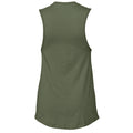 Military Green - Back - Bella + Canvas Womens-Ladies Jersey Tank Top