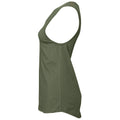 Military Green - Side - Bella + Canvas Womens-Ladies Jersey Tank Top