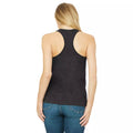 Dark Grey Heather - Back - Bella + Canvas Womens-Ladies Racerback Tank Top