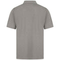 Heather Grey - Back - Henbury Mens CoolPlus Polo Shirt