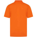 Bright Orange - Back - Henbury Mens CoolPlus Polo Shirt