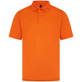 Bright Orange - Side - Henbury Mens CoolPlus Polo Shirt