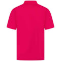 Bright Pink - Back - Henbury Mens CoolPlus Polo Shirt