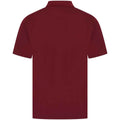 Burgundy - Back - Henbury Mens CoolPlus Polo Shirt