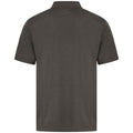 Heather Charcoal - Back - Henbury Mens CoolPlus Polo Shirt