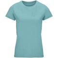 Pool Blue - Front - SOLS Womens-Ladies Crusader Organic T-Shirt