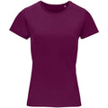 Astral Purple - Front - SOLS Womens-Ladies Crusader Organic T-Shirt