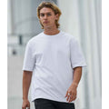White - Back - Awdis Unisex Adult 100 Oversized T-Shirt