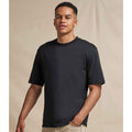 Deep Black - Back - Awdis Unisex Adult 100 Oversized T-Shirt