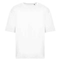 White - Front - Awdis Unisex Adult 100 Oversized T-Shirt