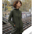 Deep Khaki - Back - NEOBLU Womens-Ladies Antoine Wax Parka