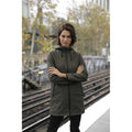 Deep Khaki - Side - NEOBLU Womens-Ladies Antoine Wax Parka